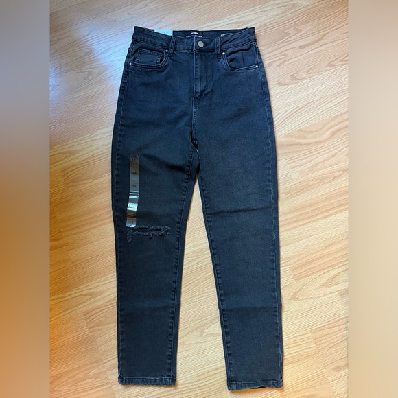 Black Cotton On Mom Jeans - Picture 1 of 3